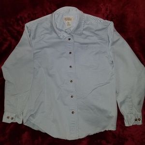 St. John's Bay Cotton Blend Button Down Shirt